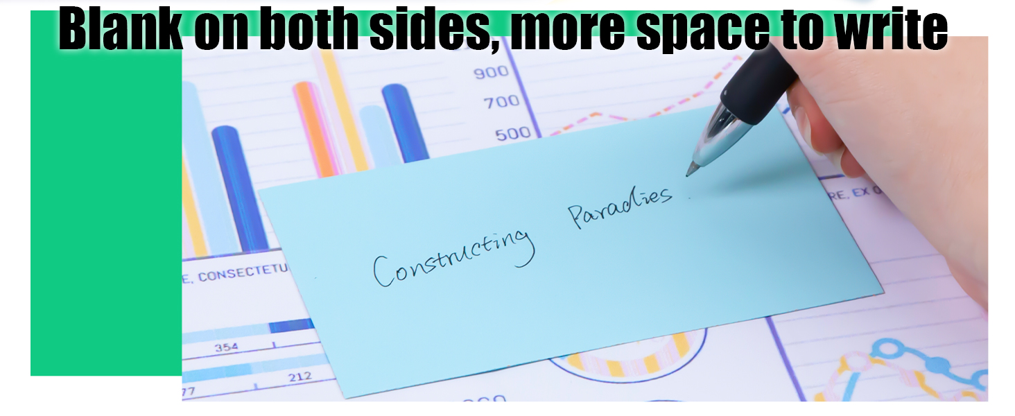 Koogel Coloured Index Cards Bulk, 640 Pieces Assorted Neon Colour Flash