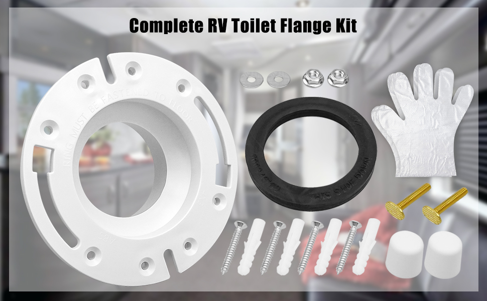 3" RV Toilet Flange Replace 385345892 with RV Toilet Seal