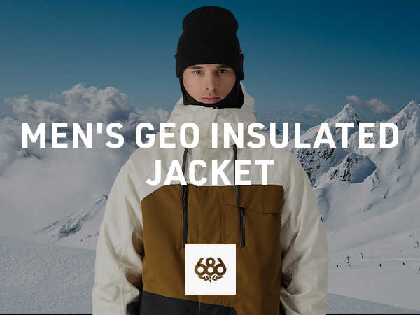 新品 686 メンズスノボウエア L Geo Insulated Jacket 686-geo-insulated-jacket-men-s