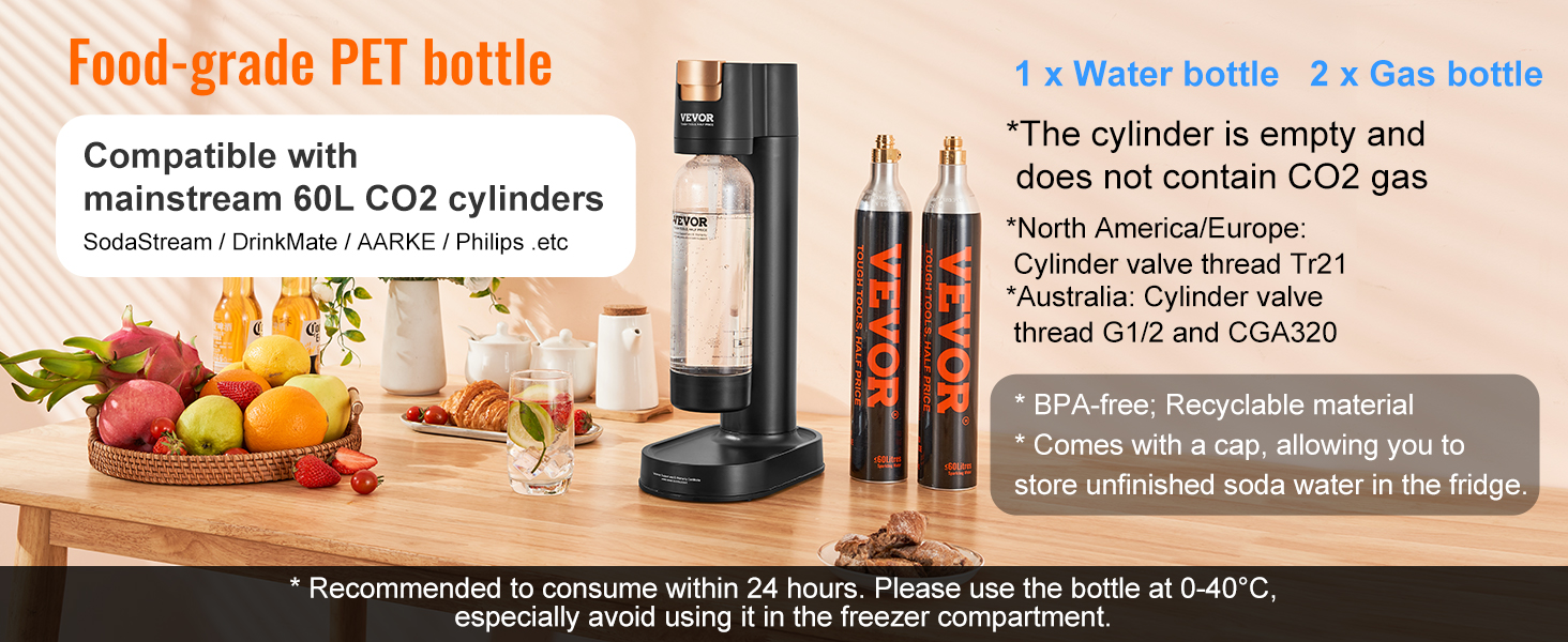 Sparkling Water and Soda Maker