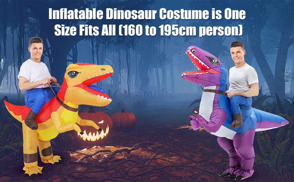 olyee Inflatable Dinosaur Costume Fancy Dress for Adults Halloween