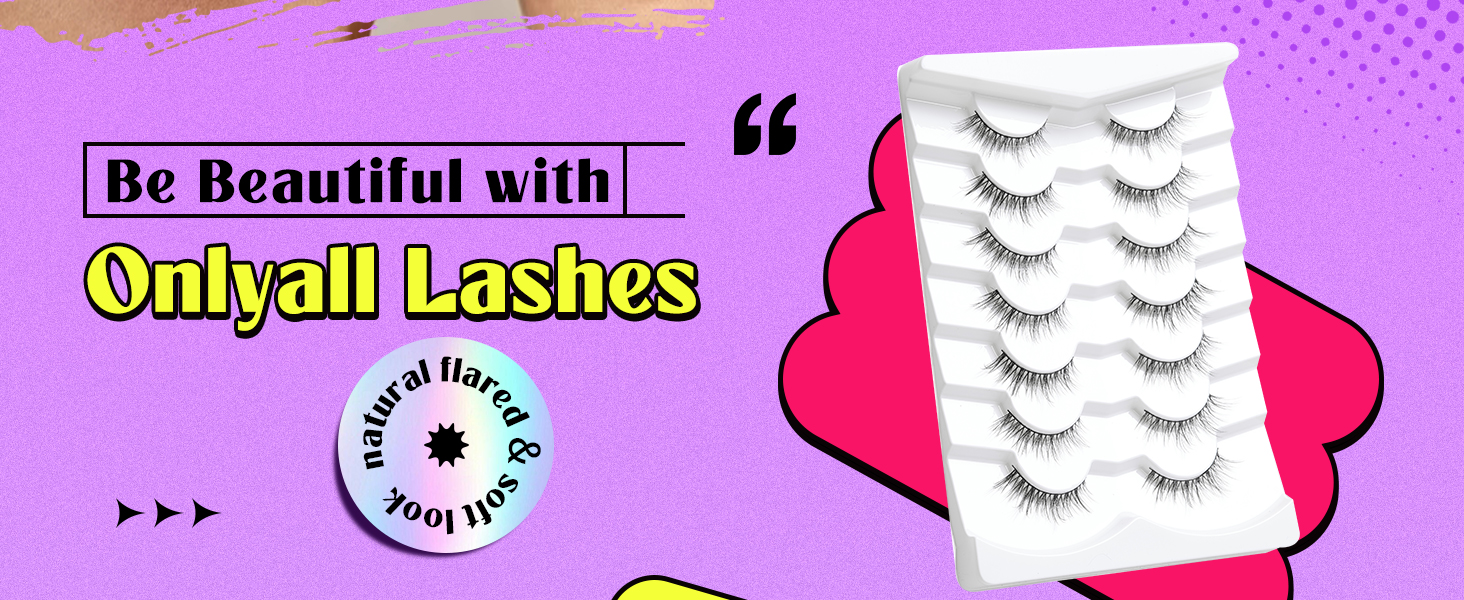 False Lashes Mink Natural Lashes Fluffy Lashes Airy Volume