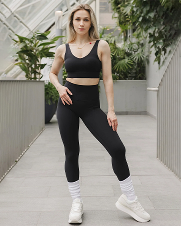 Women&amp;#39;s High Waist Fleece Lined Gym Yoga Pants