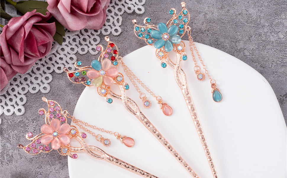 Butterfly Hair Sticks