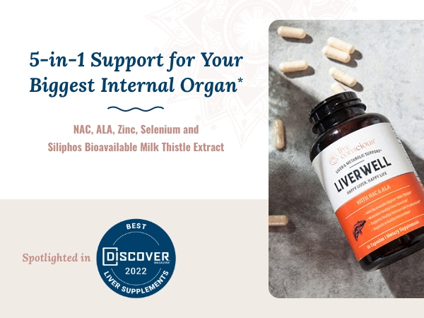5-in-1 support for you biggest internal organ*