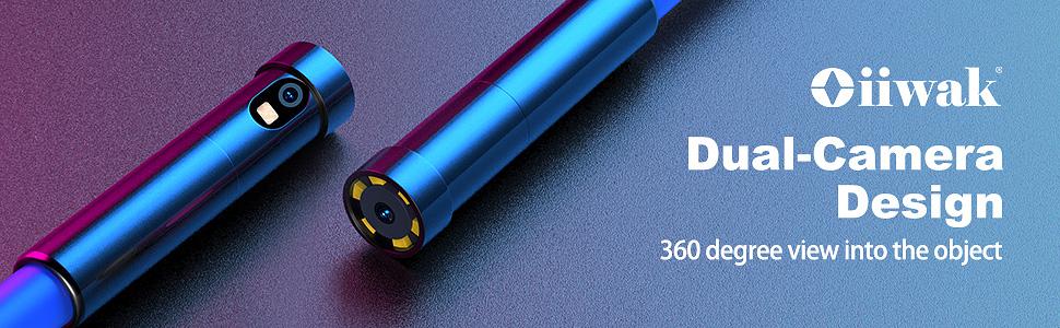 Industrial Endoscope with 5" IPS Screen, NIDAGE 5.5mm Automotive Inspection Camera