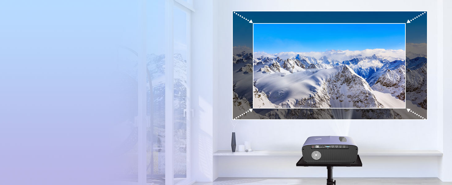 Video Projector 4K Wifi, 13000LM Digital Home Movie Projector LED 1080P