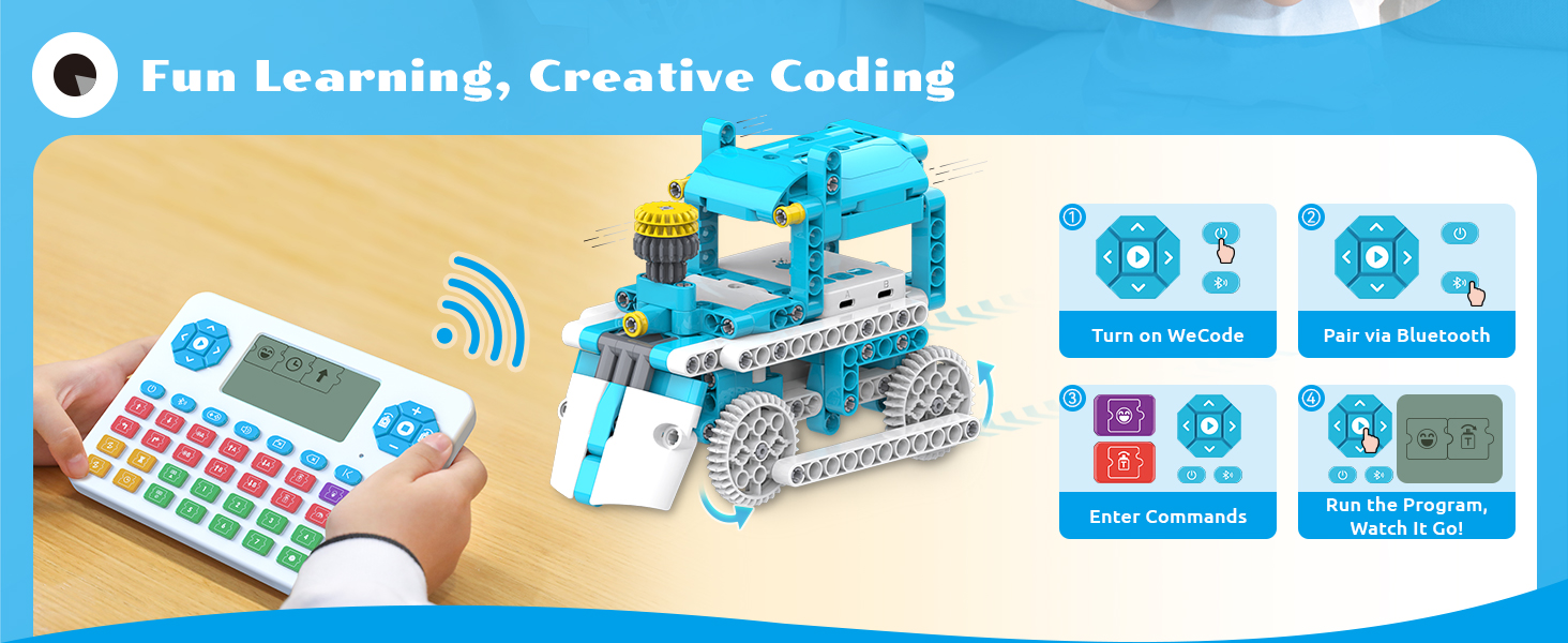 coding stem building robot toy education kit gift science set