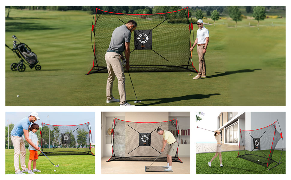 Golf Practice Hitting Net, 10x7 ft Golf Driving Net and Training Net