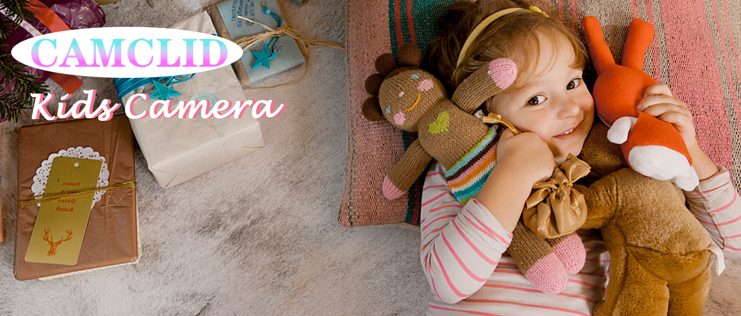 CAMCLID kids camera for girls boys