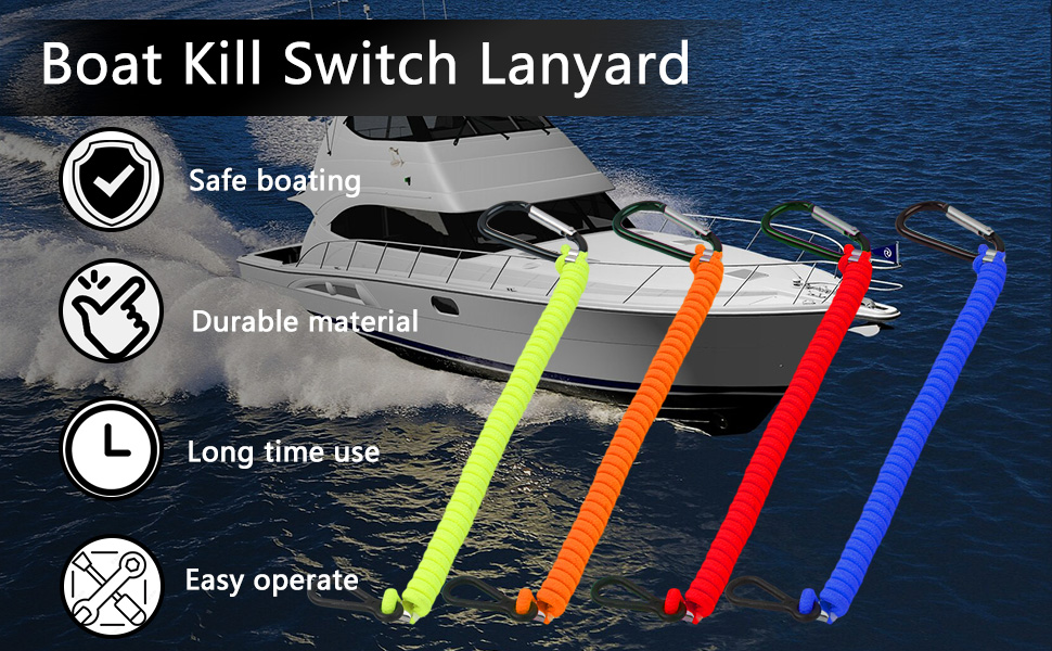 Jet Ski Boat Key Lanyard Fit Most Mercury Marine Outboard