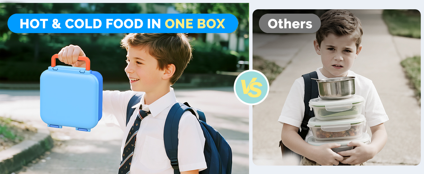 bento box for hot cold food