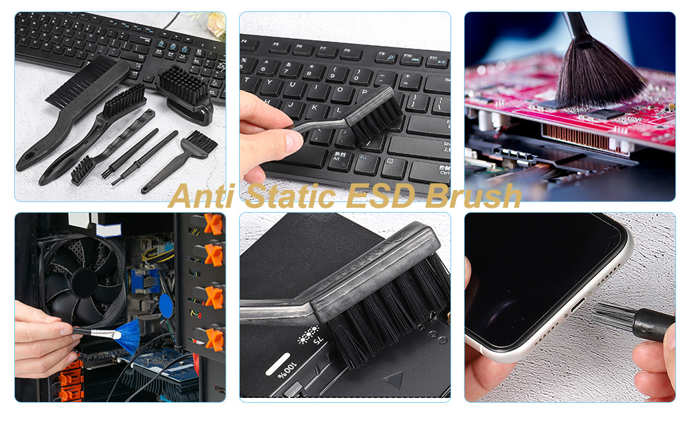 PATIKIL Anti Static ESD Brush Cleaning Keyboard Brush Nylon