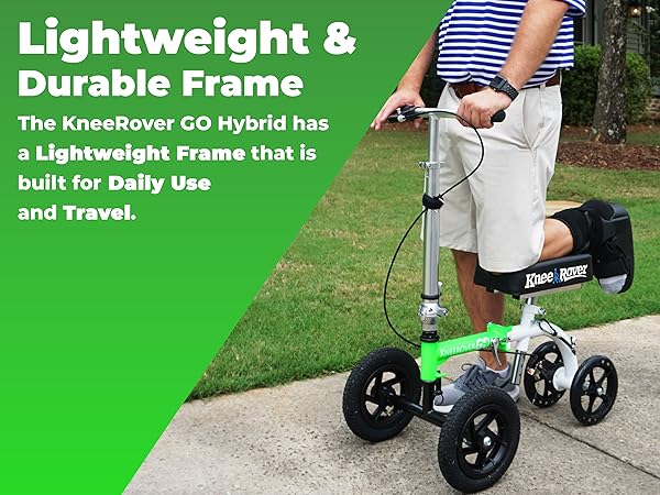 【KneeRover GO Hybrid】 松葉杖代わりの快適な移動手段！ Amazon.com: KneeRover GO Hybrid - Most Compact All Terrain