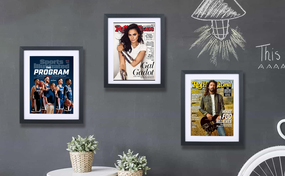 Mxtallup 8.25x11 Magazine Frame for the Wall,Displays