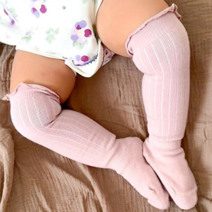 Baby Girls Knee High Socks Infants Toddlers Kids Ruffled Socks Uniform Dress Socks