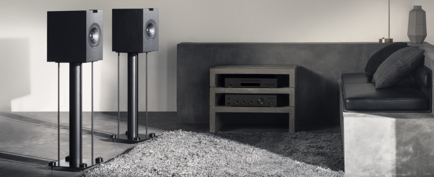 KEF Q150 Bookshelf Speaker (Pair, Satin Black) Electronics