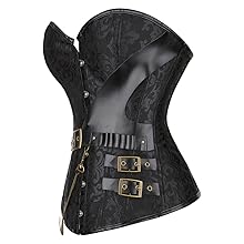 Hengzhifeng Steampunk Jacquard Women Pirate Corset Bustier