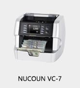 NUCOUN VC-7S Silver Bank Grade Money Counter Machine Mixed Denomination Value Counting Serial Num...