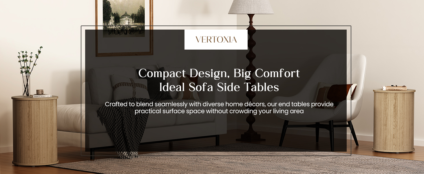 These elegant wood side tables for living room bring style and convenience right next to your sofa