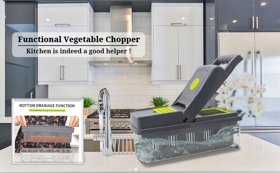 Functional vegetable chopper