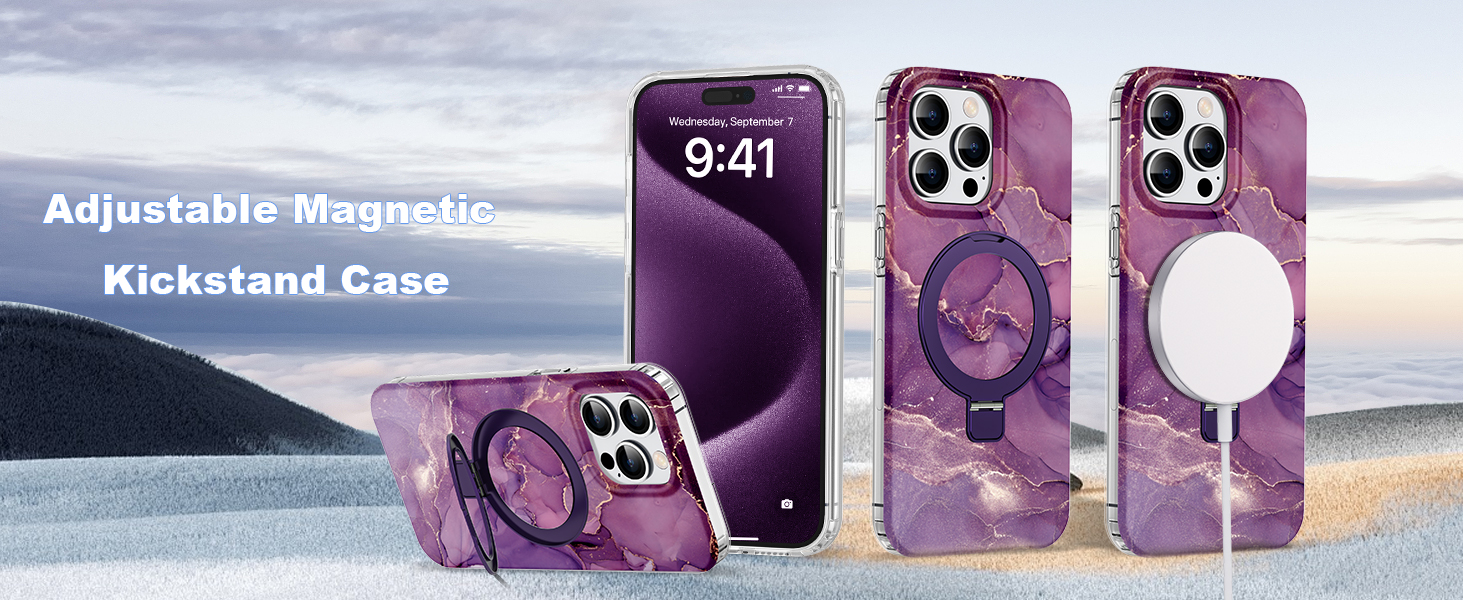 ETPESOK Compatible with iPhone 15 Pro Max Case Marble