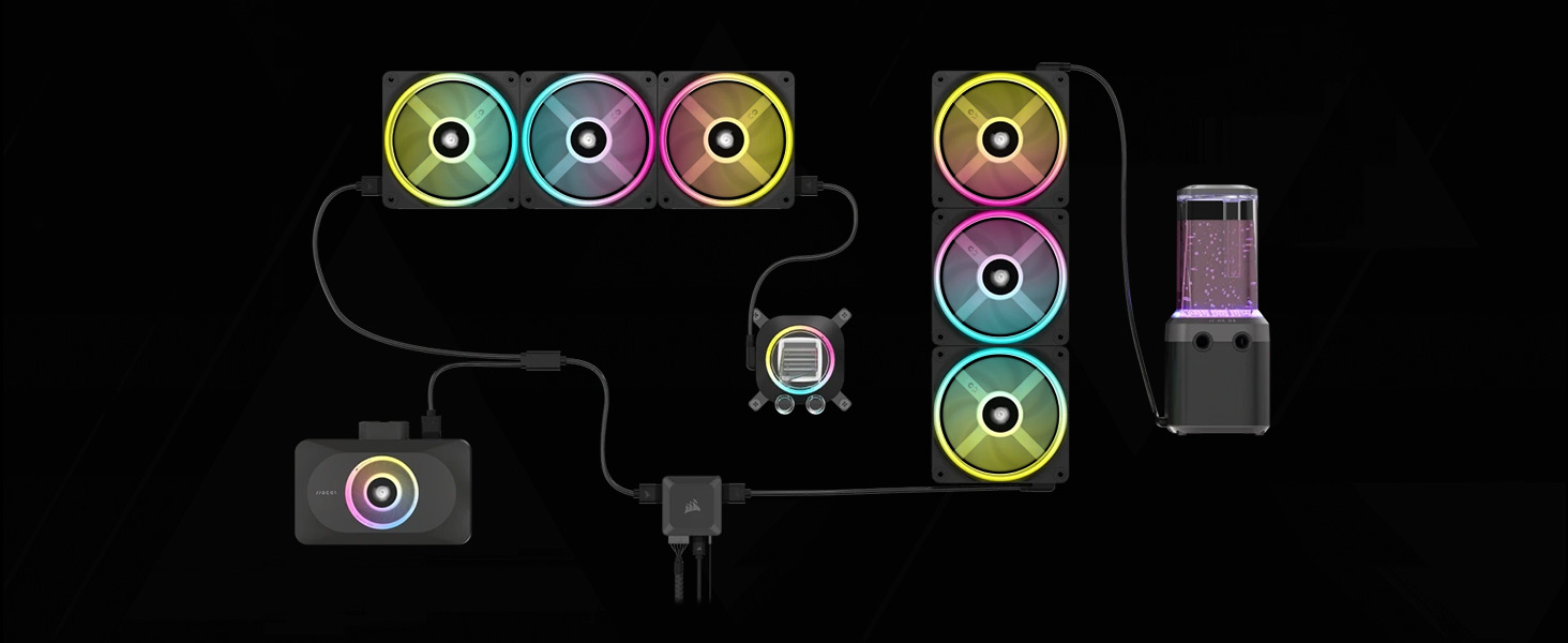 iCUE LINK, icue system hub, fan controller, rgb controller, fan speed controller