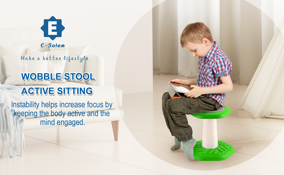 Kids Wobble Stool, Flexible Preschool & Elementary Classroom Seating