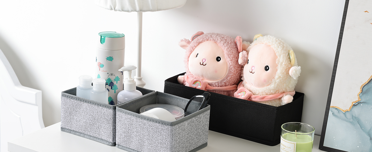 DIMJ Drawer Organizer Clothes, Underwear Drawer Organizer, Set of 4 Foldable Closet