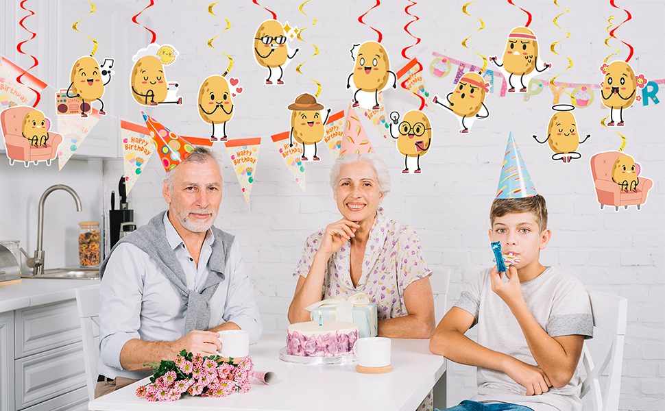 Potato Hanging Swirls