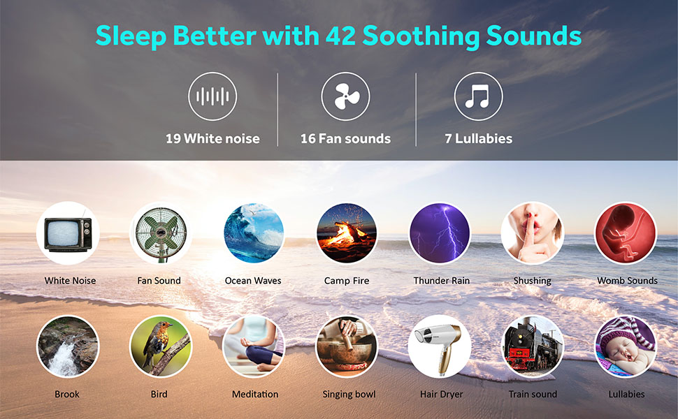 Baby Shusher Sound Machine with Night Light