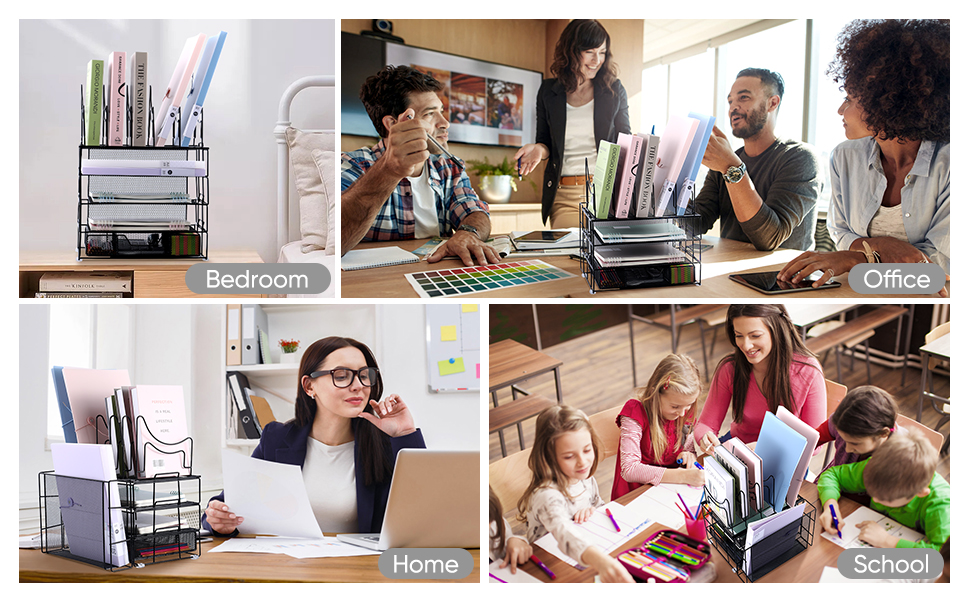 Multifunction Desk Organizer Document Tray