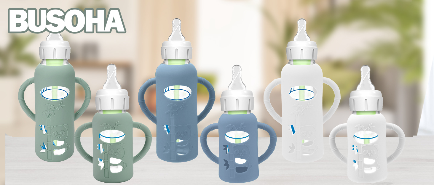 Silicone sleeve for dr brown glass bottles