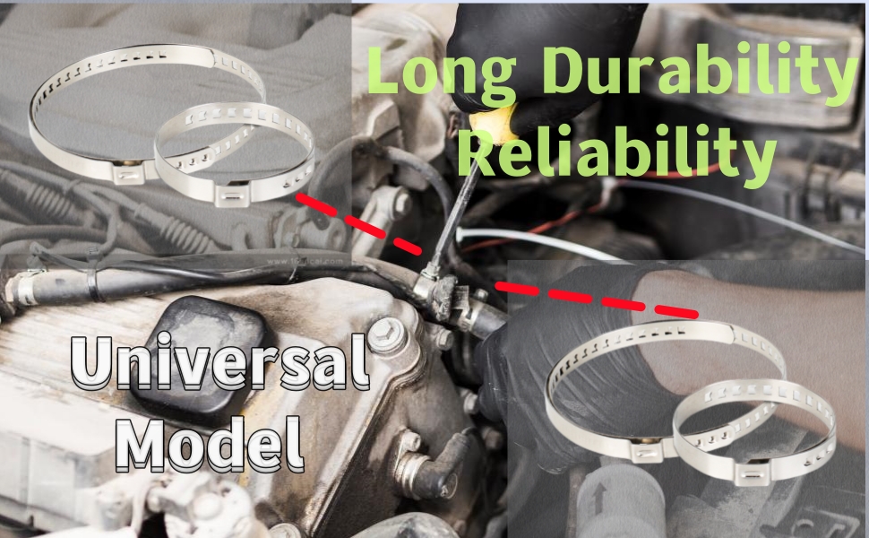 Nuscen 20 pcs CV Joint Boot Clamps Kit Stainless Steel Adjustable CV