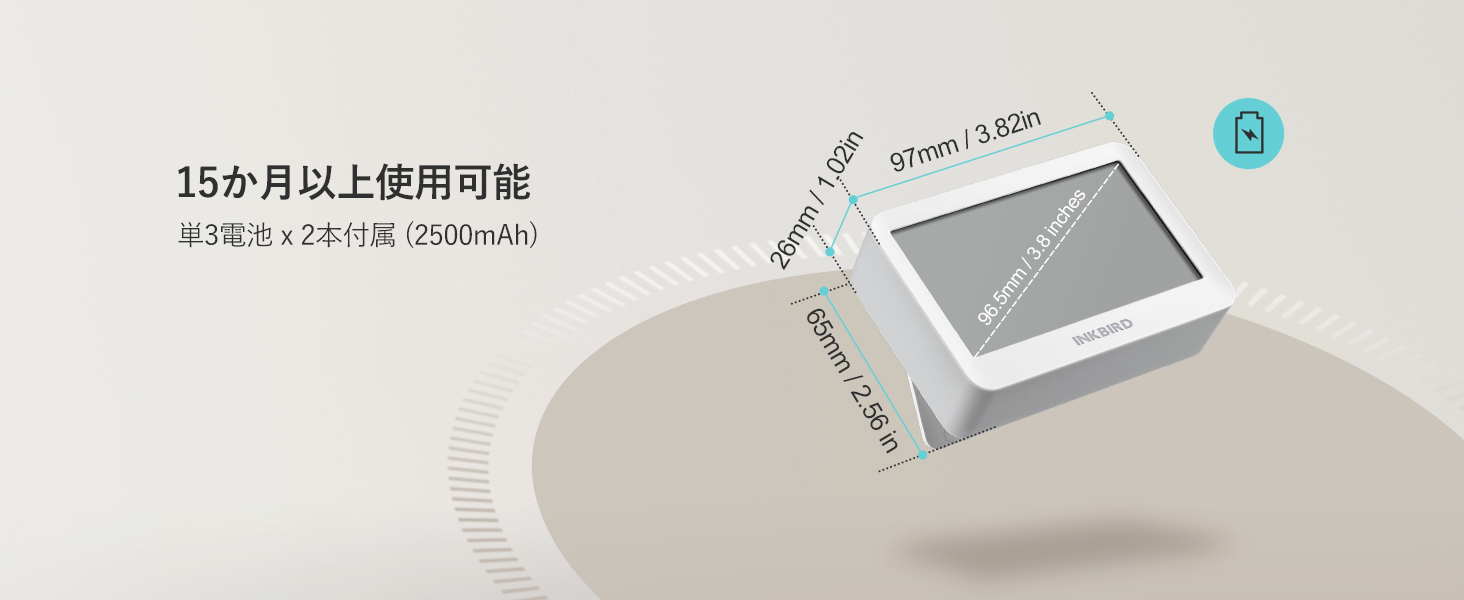 INKBIRD Bluetooth 温湿度計 6-in-1 多機能 室内 温度計 湿度計