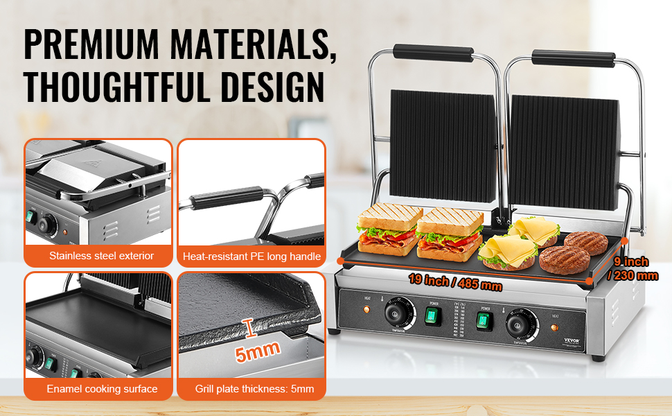 máquina eléctrica para hacer sándwiches