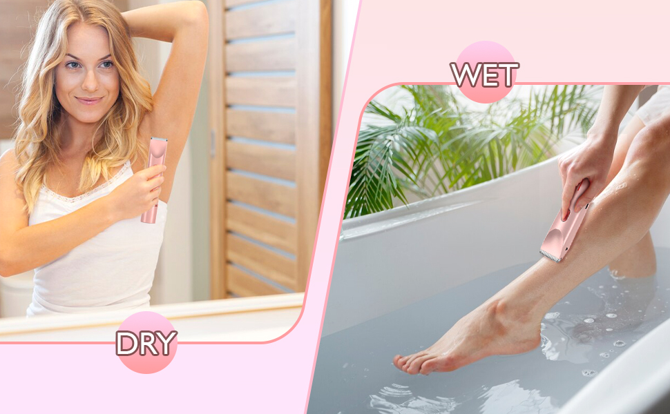 bikini trimmer for women waterproof wet/dry