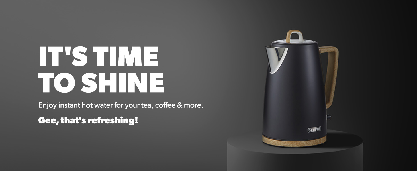 Text reads 'IT'S TIME TO SHINE' followed by 'Every moment is a sales hit for your bar, bistro & more.' Marketing image for beverage service.