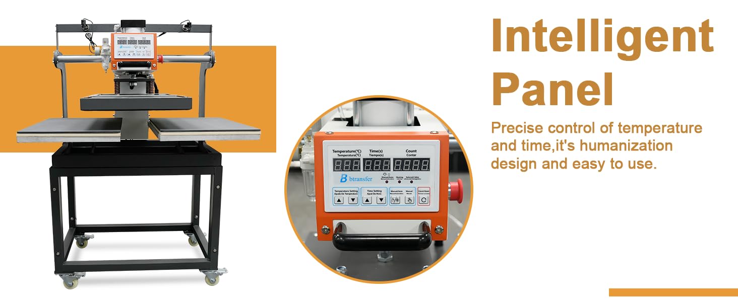 16x24 in Pneumatic Dual Platen Auto Heat Press Machine with Infrared Positioning