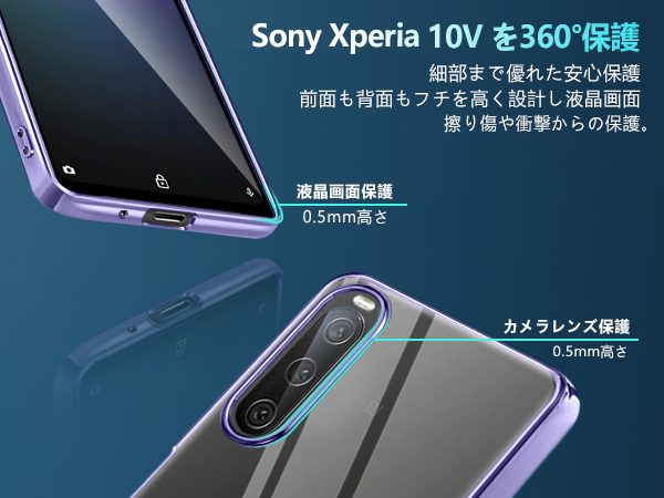 Amazon.co.jp: 【FULEEYUHN】Sony Xperia 10 V ケース クリア