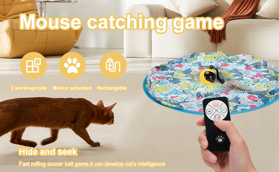 moving mouse cat toy cat exercise toys cat enrichment automated cat toys motion activated cat toy