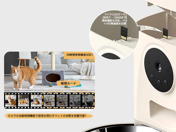 Amazon.co.jp: Wansview 自動給餌器 300万高画素カメラ付き