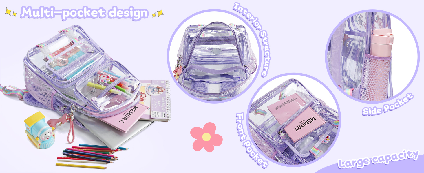 clear school backpack