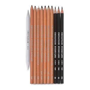 Cretacolor, beginner, advance set, teachers choice, sketching, drawing, charcoal, pencils, graphite