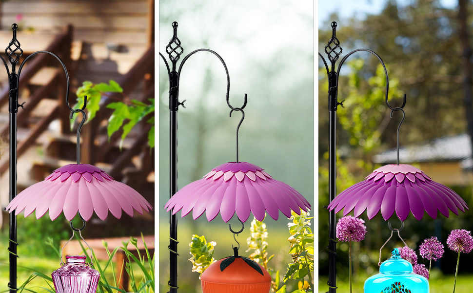 Beserie Bird Feeder Baffle Weather Rain Guard Dome Cover