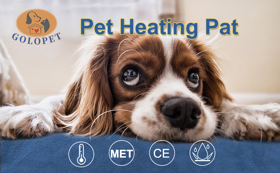GOLOPET Pet Heating Pad,Medium 18x18inches for Cat Heating Pad