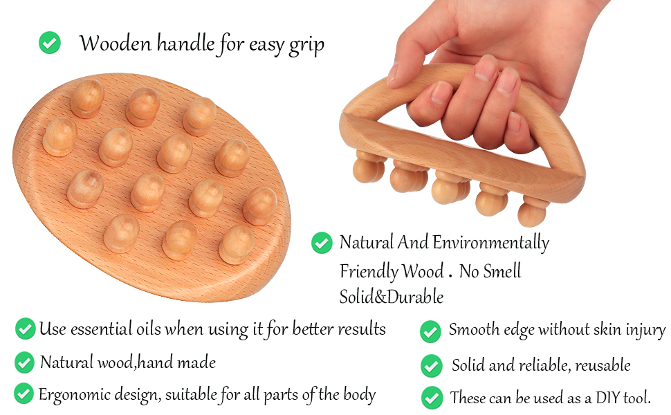 WYJTPONE Wood Therapy Tools for Body Shaping,Wooden Massage