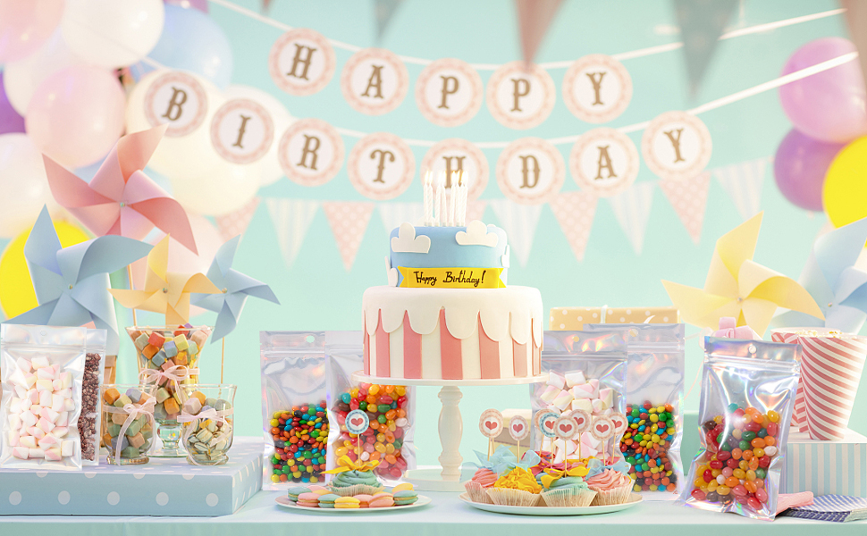 Holographic Packaging Bags Storage Bags