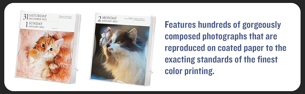Features hundreds of gorgeously composed photos on coated paper with the finest color printing.