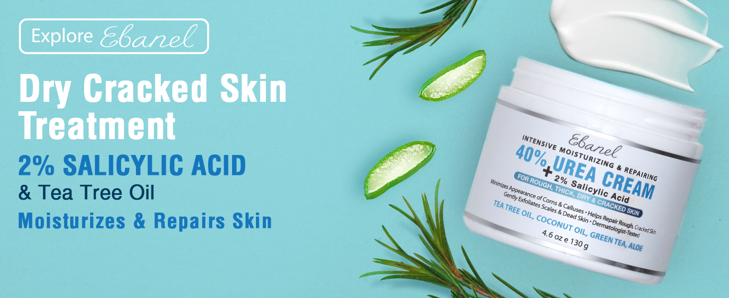 40% urea cream helps treat dry cracked skin, for a moisturized foot
